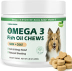 Unipomme - Snacks de Alivio para Alergias en Perros con Omega 3 y Aceite de Pescado