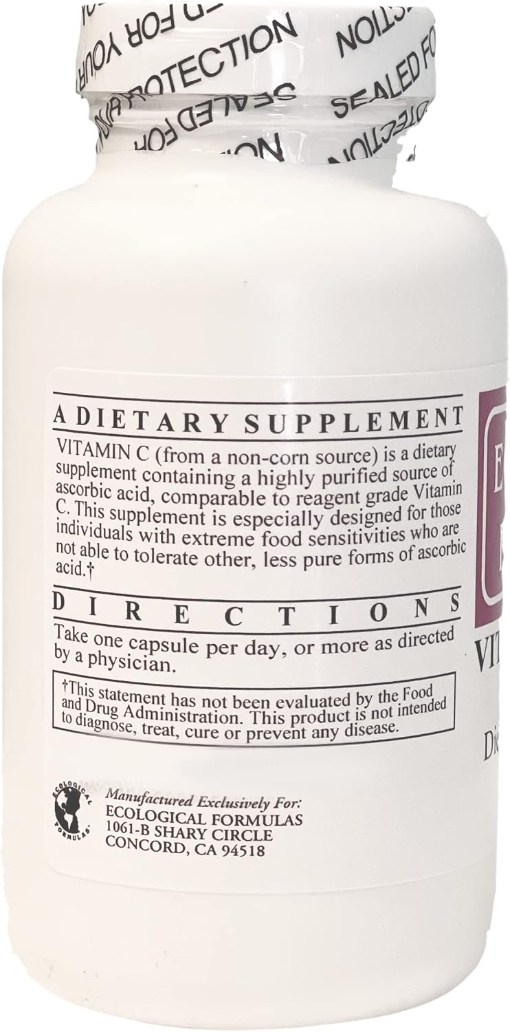 Ecological Formulas Vitamina C de Tapioca - 1000 mg, 3 Frascos (Pack de 3)