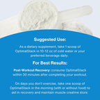 OptimalStack Creatine Monohydrate, HMB y Vitamina D3 - 30 Servicios