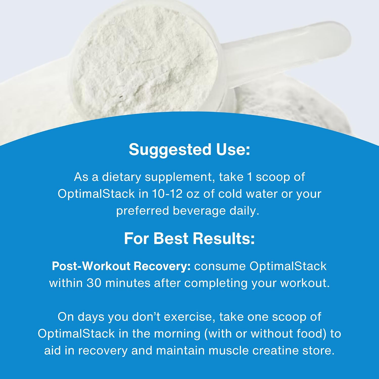 OptimalStack Creatine Monohydrate, HMB y Vitamina D3 - 30 Servicios