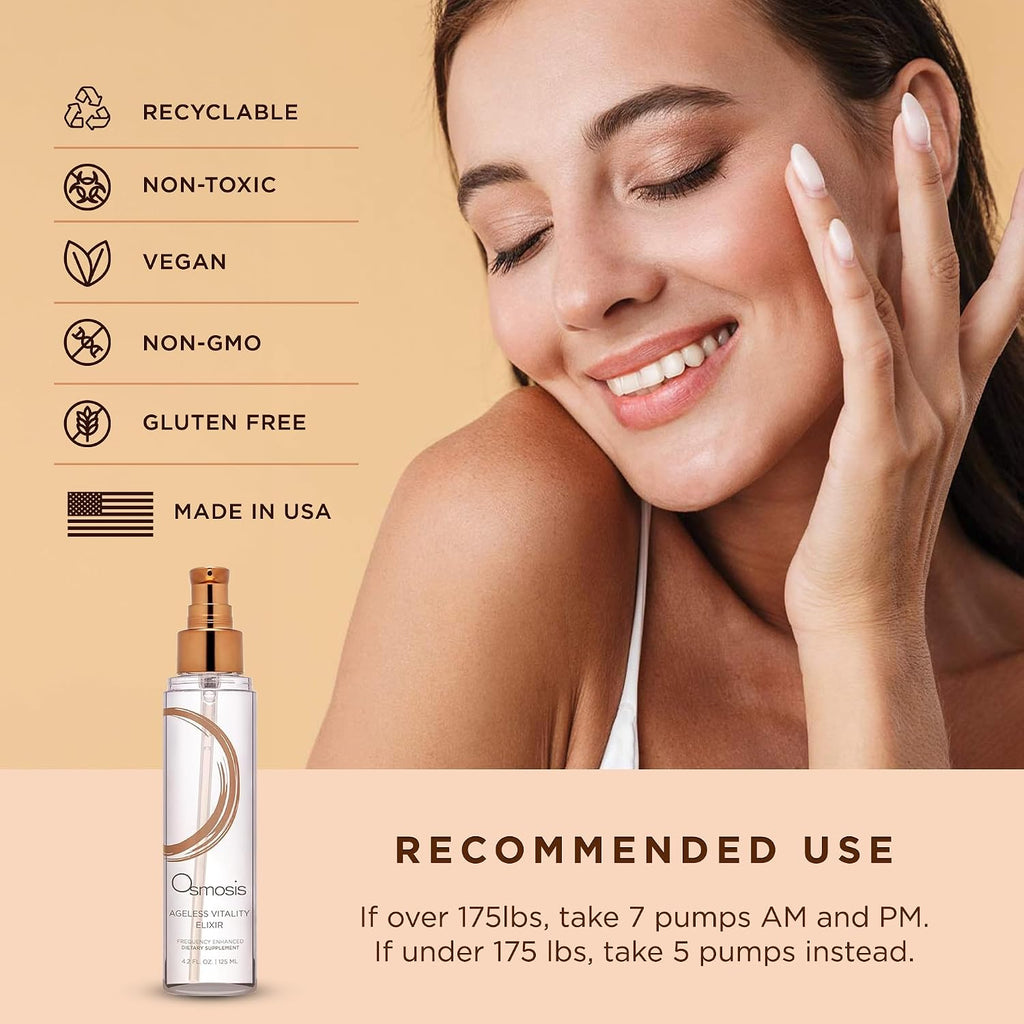 OSMOSIS Ageless Vitality Elixir - Piel y Articulaciones Saludables, 125 ml