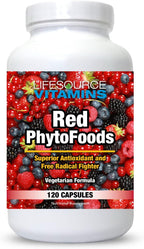 LifeSource Vitamins Red Phyto Foods - 38 Ingredientes Sinérgicos - Superalimento Antioxidante