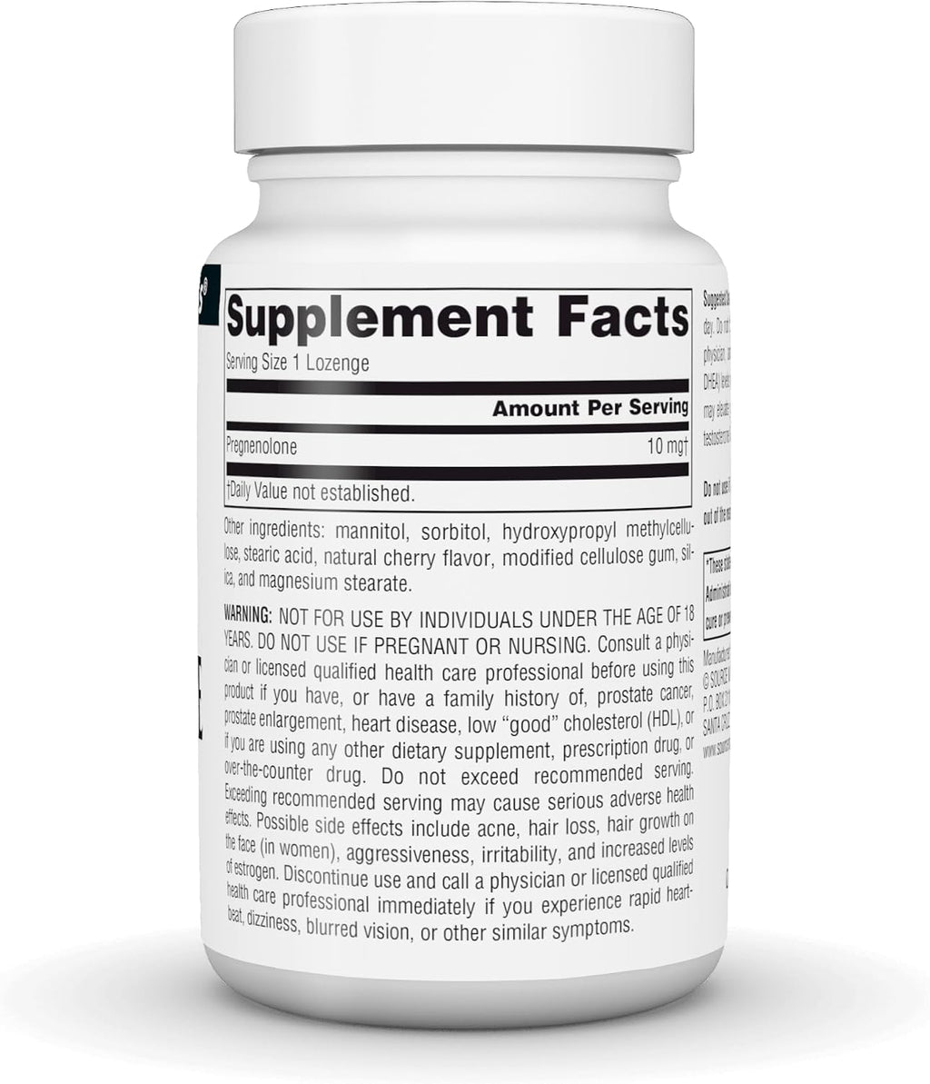 Source Naturals Pregnenolona 10 mg, 120 Tablets