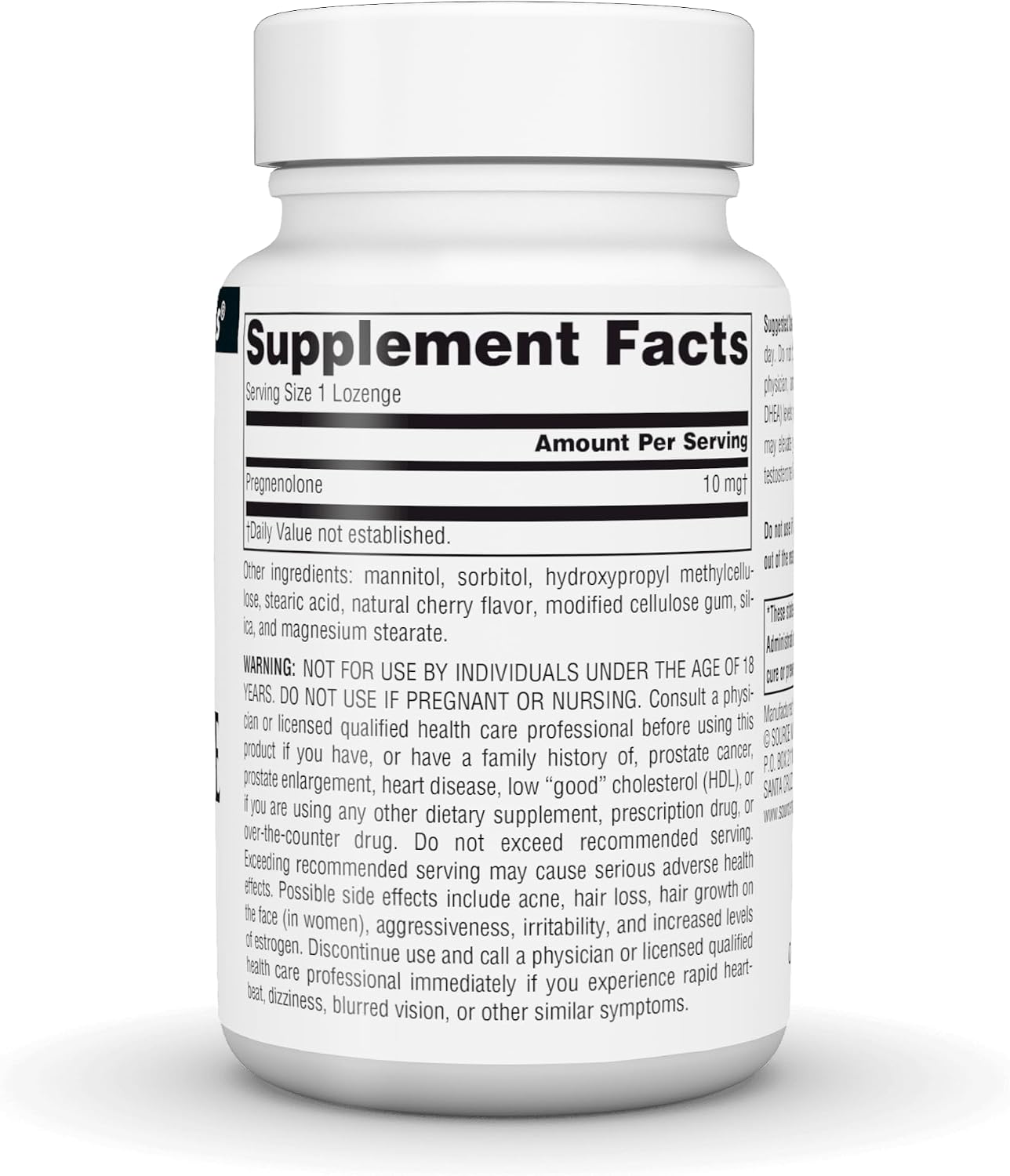 Source Naturals Pregnenolona 10 mg, 120 Tablets