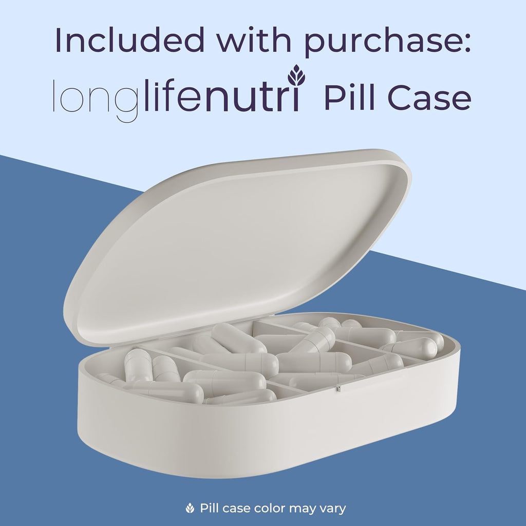LongLifeNutri SAM-e 400 mg – 120 Cápsulas Vegetales, S-Adenosilmetionina Metilada para la Movilidad Articular, Suministro de 2 Meses, Sin Rellenos, Certificado GMP, Fabricado en EE. UU.