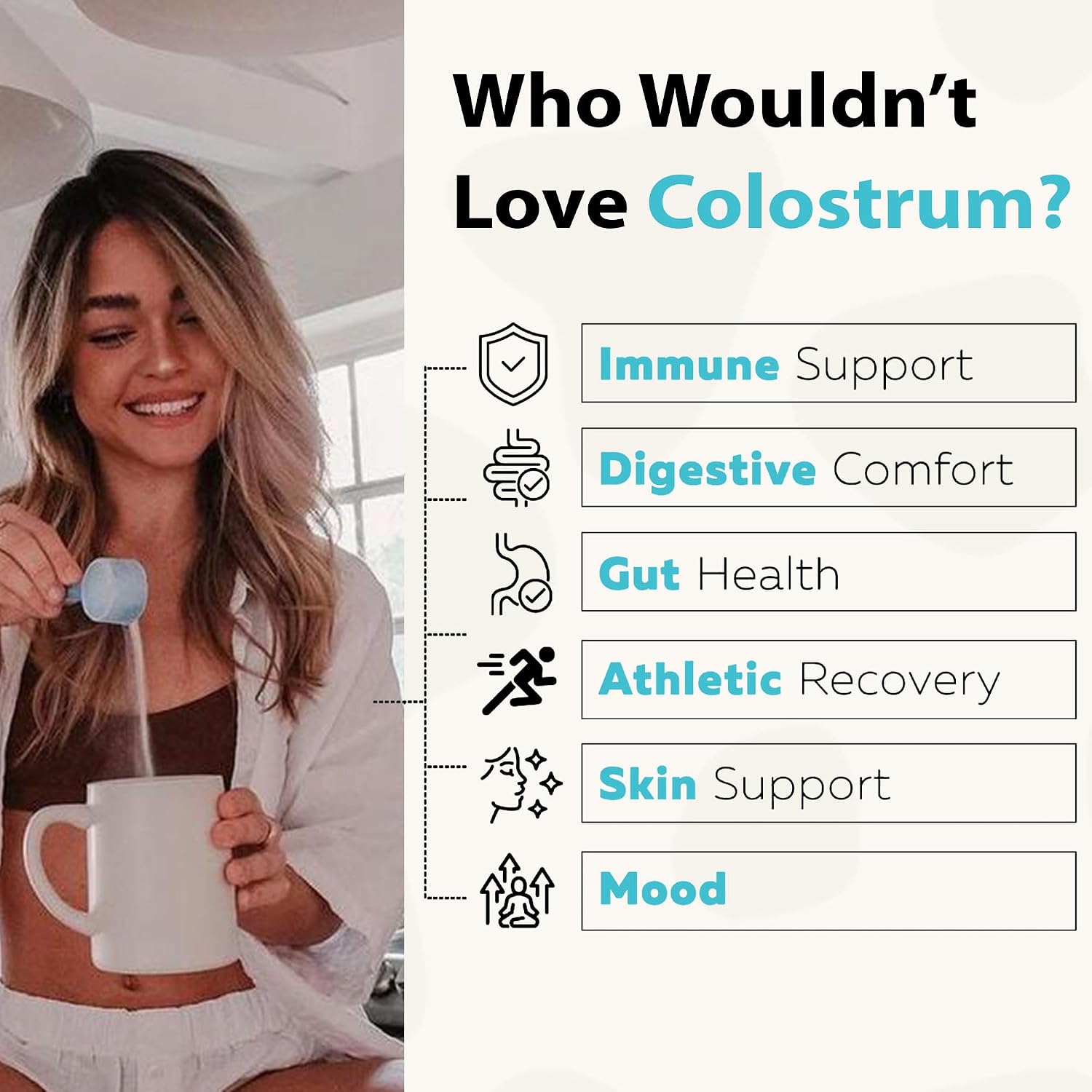 Colostrum™ Premium en Polvo – Salud Intestinal, Inmunidad y Recuperación Muscular | 60 Porciones