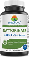 Brieofood Nattokinase 4000 FU - 180 Cápsulas - Apoyo a la Circulación