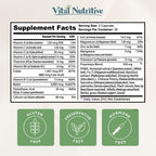 VITAL NUTRITIVE Vital Hair Complex – Biotina y Vitaminas B para Cabello, Piel y Uñas
