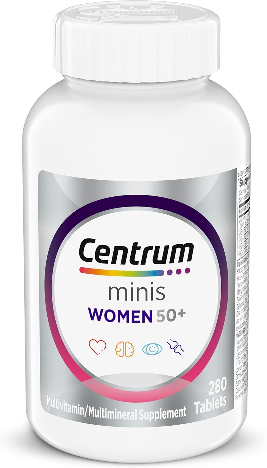 Centrum Minis Silver Mujeres 50+ Multivitamínico Completo 280 Comprimidos