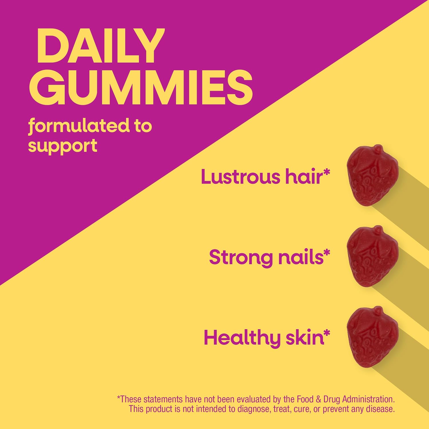 Nature's Way Alive! Gominolas para Cabello, Piel y Uñas con Biotina y Colágeno