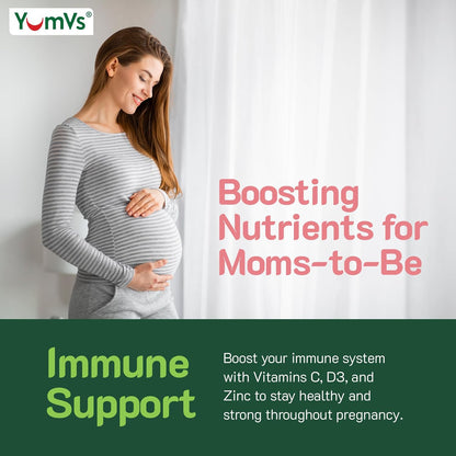 YumVs Gominolas Prenatales con Ácido Fólico, Hierro y Colina - 60 Gominolas – Image 6