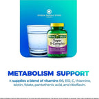 Super Vitamin B Complex – 250 Comprimidos, Complejo B, B12, B6, Biotina, Folato (Pack de 3)
