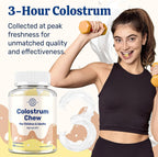 Bovine Colostrum Chews 60% IgG - 60 Comprimidos Blandos (2 Frascos) - Sabor Vainilla