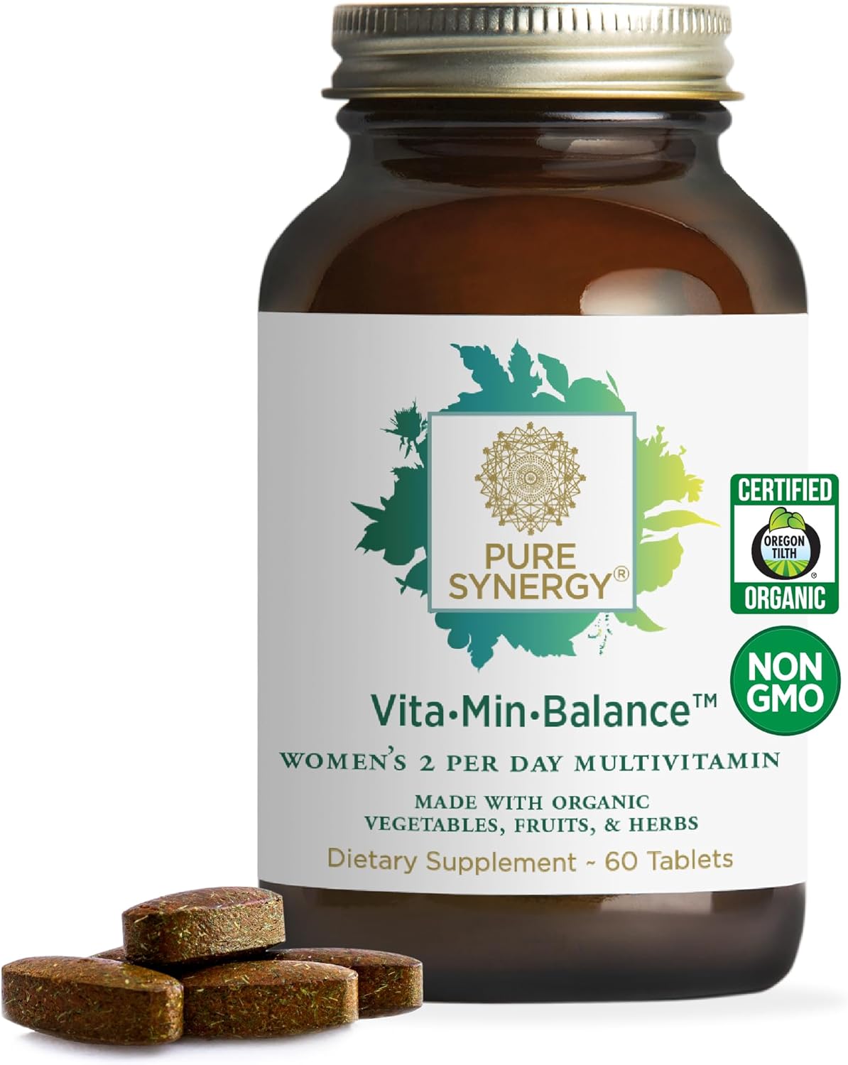PURE SYNERGY Vita·Min·Balance - Multivitamínico para Mujeres con Hierro (60 Comprimidos)