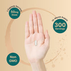 NatureBell DHEA 50mg, 300 Cápsulas - Micronizada, Origen Vegetal, Sin OMG