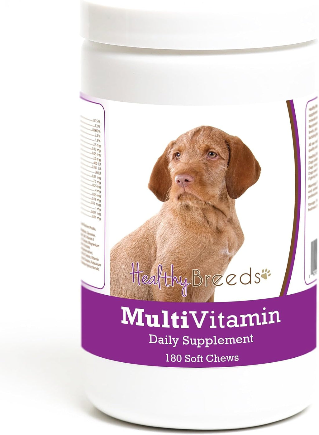 Healthy Breeds Multivitamínico en Masticables Suaves para Perros Wirehaired Vizsla, 180 unidades