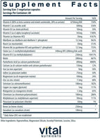 Vital Nutrients Multi-Nutrients con Hierro y Yodo - Multivitamínico y Mineral Vegetariano - 180 Cápsulas