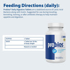 Probios Probióticos Masticables para Perros - 45 Comprimidos Sabor Hígado de Pollo