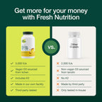 Fresh Nutrition Vitamina D3 + K2 Vegana - 5000 UI D3 + 100mcg K2 como MK-7 - 90 Cápsulas