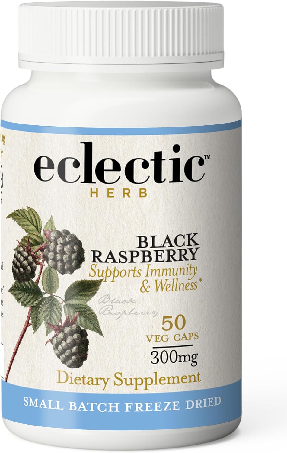 Eclectic Black Raspberry FDV - Frambuesa Negra Liofilizada, 90 Cápsulas