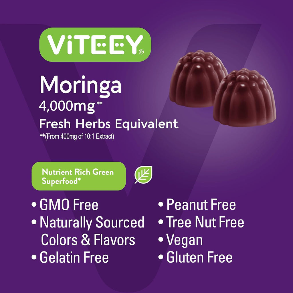 Viteey Moringa Gummies - 4000mg (Extracto 10:1) - 60 Gominolas