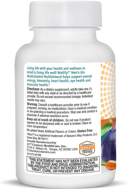 21st Century Wellify Multivitamínico para – Libre de alérgenos comunes: no contiene gluten, levaduras añadidas, – Image 2