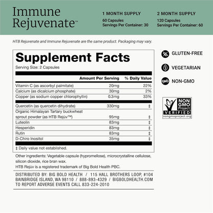 BIG BOLD HEALTH HTB Immune Rejuvenate – – Luteolina: Otro flavonoide con capacidad para neutralizar radicales – Image 5