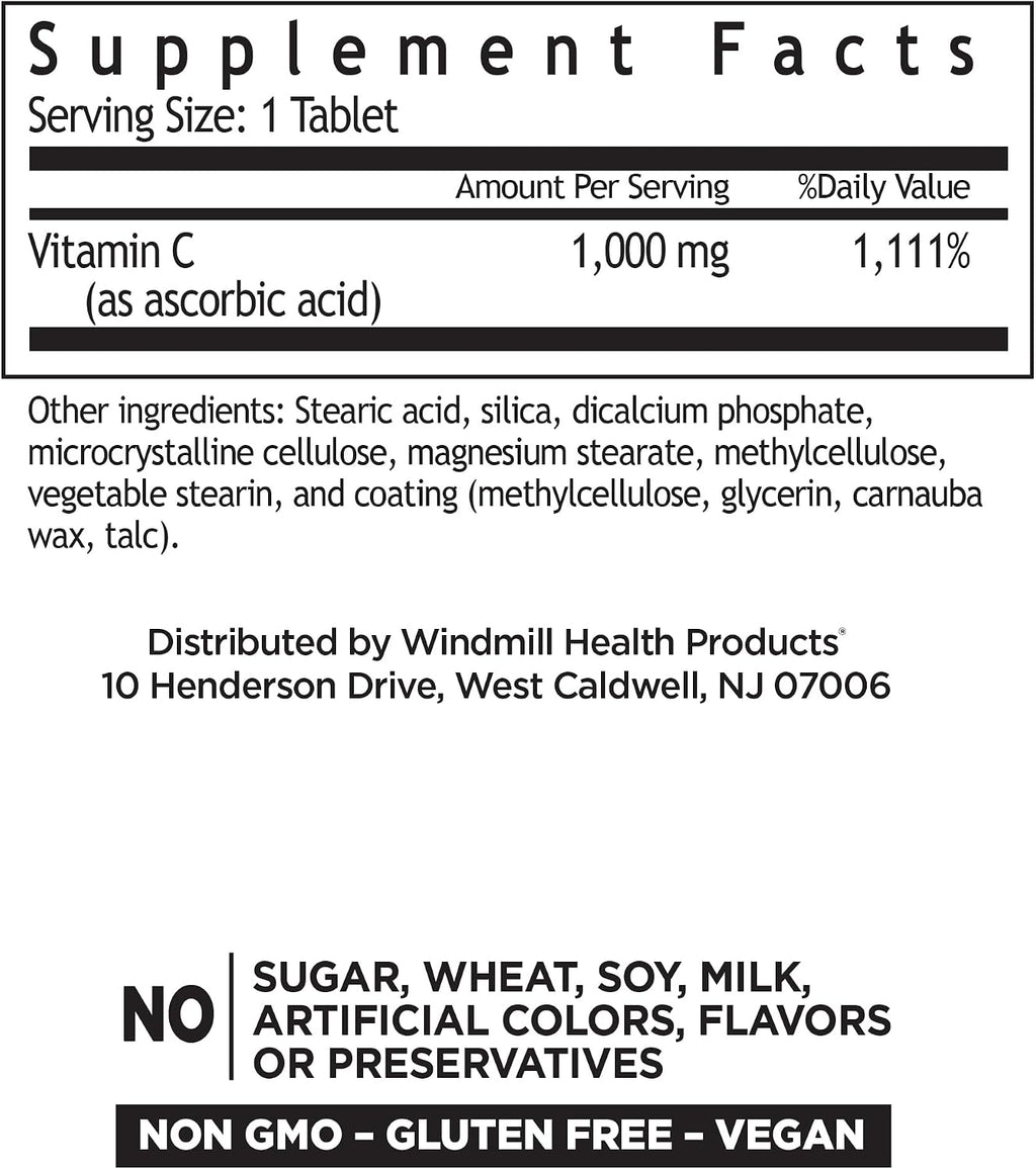 Windmill Vitamina C-1000 Comprimidos de Liberación Sostenida