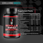 Gorilla Mind Smooth Fórmula Nootrópica Sin Estimulantes - Enfoque, Memoria, Claridad Mental - 150 Cápsulas
