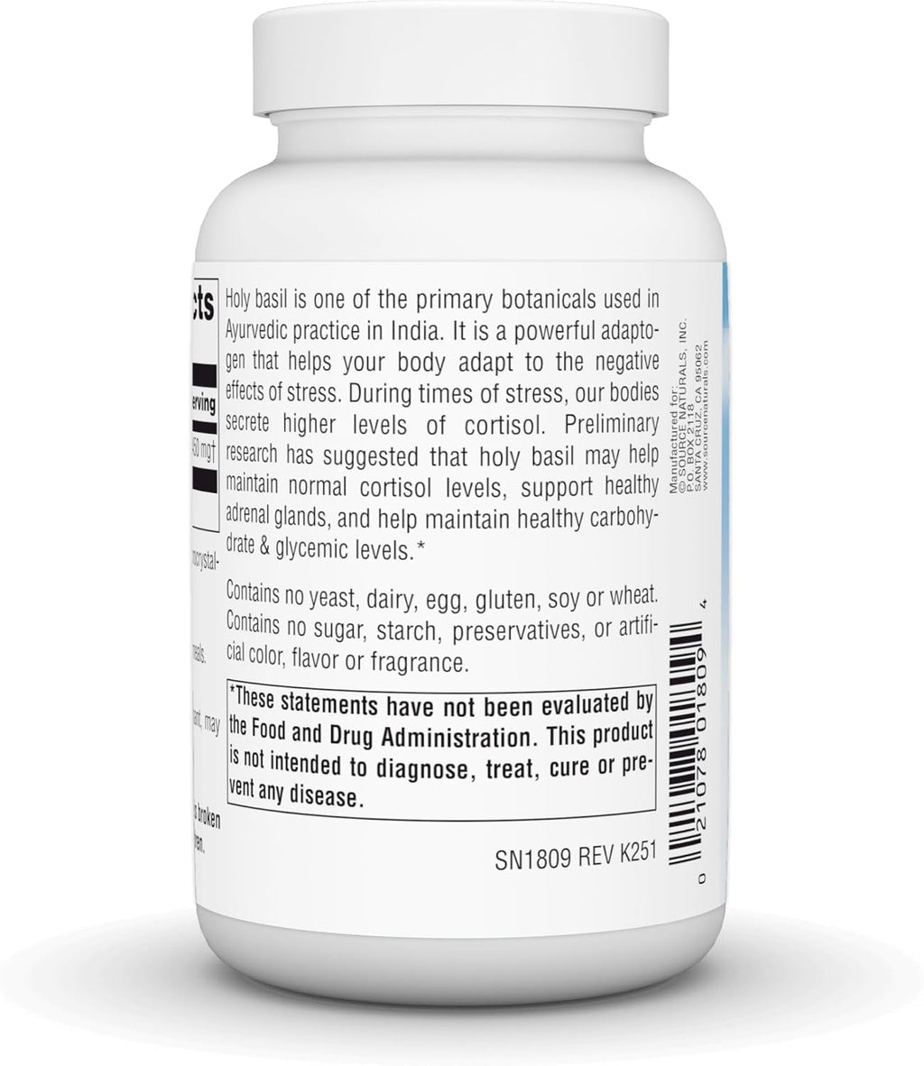 Source Naturals Extracto de Albahaca Santa, Soporte Suprarrenal 450mg - 120 Cápsulas