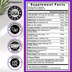 Nerve-Plus - Complemento para el nervio ciático con ácido fólico, guisante, glucosamina, MSM, complejo vitamínico B, ácido alfa lipoico 300 mg – 60 cápsulas