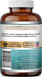 Amazing Formulas PABA 500 mg Suplemento | Cápsulas | No-GMO | Sin Gluten | Fabricado en EE. UU. (1 Paquete | 100 Unidades)
