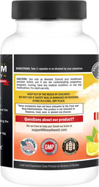 BioSchwartz Complejo de Vitamina C - 1000 mg con Escaramujo, Zinc y Bioflavonoides Cítricos, 120 Cápsulas