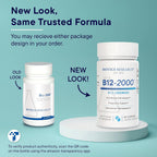 BIOTICS RESEARCH B12-2000™ Vitamina B12 2000 mcg, B6, Folato – Pastillas sublinguales, Apoyo a la metilación, Alta potencia, Sabor a bayas, 60 unidades