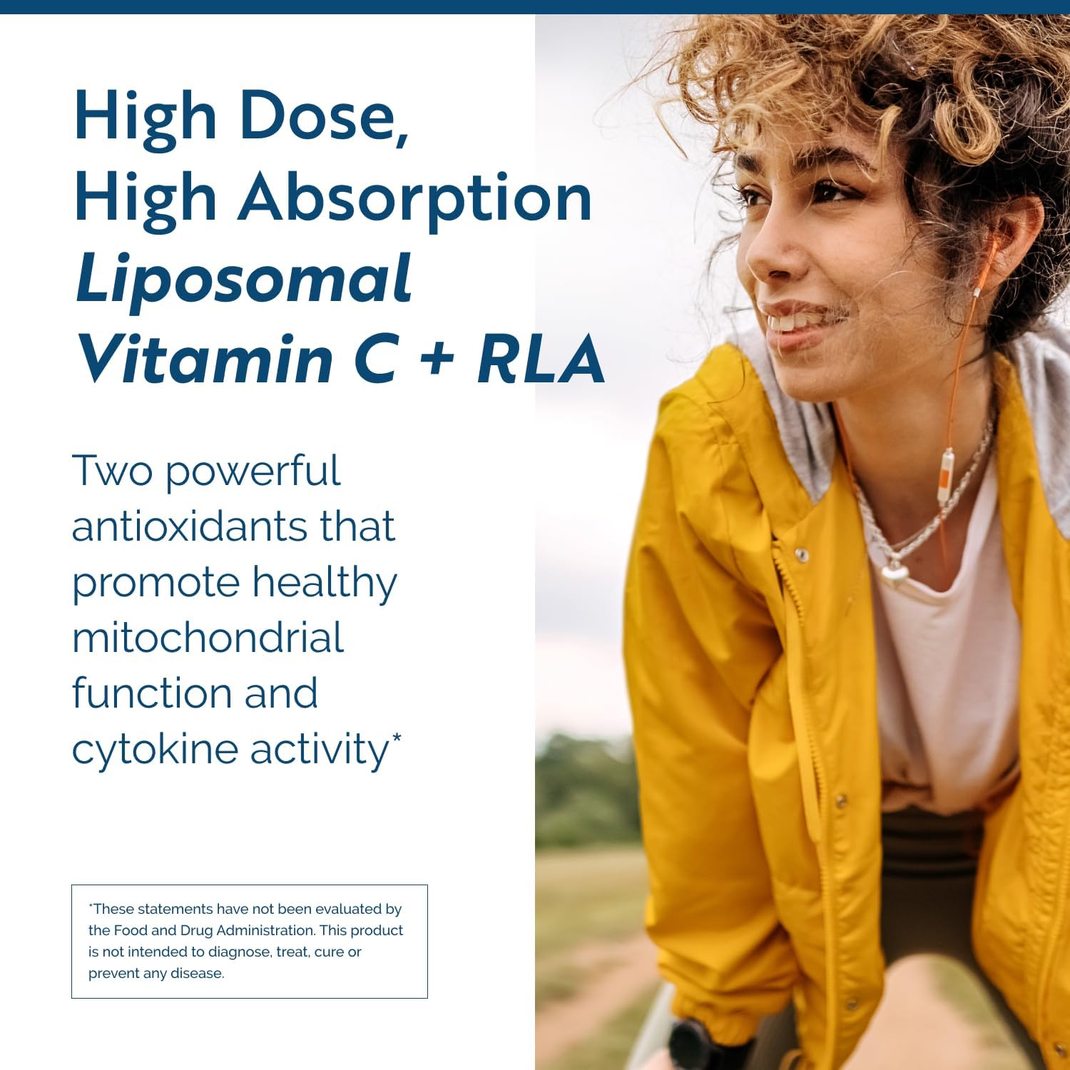 Researched Nutritionals C-RLA - Vitamina C Liposomal con Ácido R-Lipoico, Sabor Menta (295 ml)