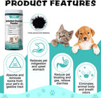 Carbón Activado para Perros, Gatos y Mascotas (Polvo, 227 g)