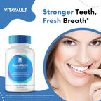 GumAktiv Cápsulas - Cuidado Natural para Dientes y Encías, Fórmula Extra Fuerte con Vitaminas y Minerales (60 Cápsulas)