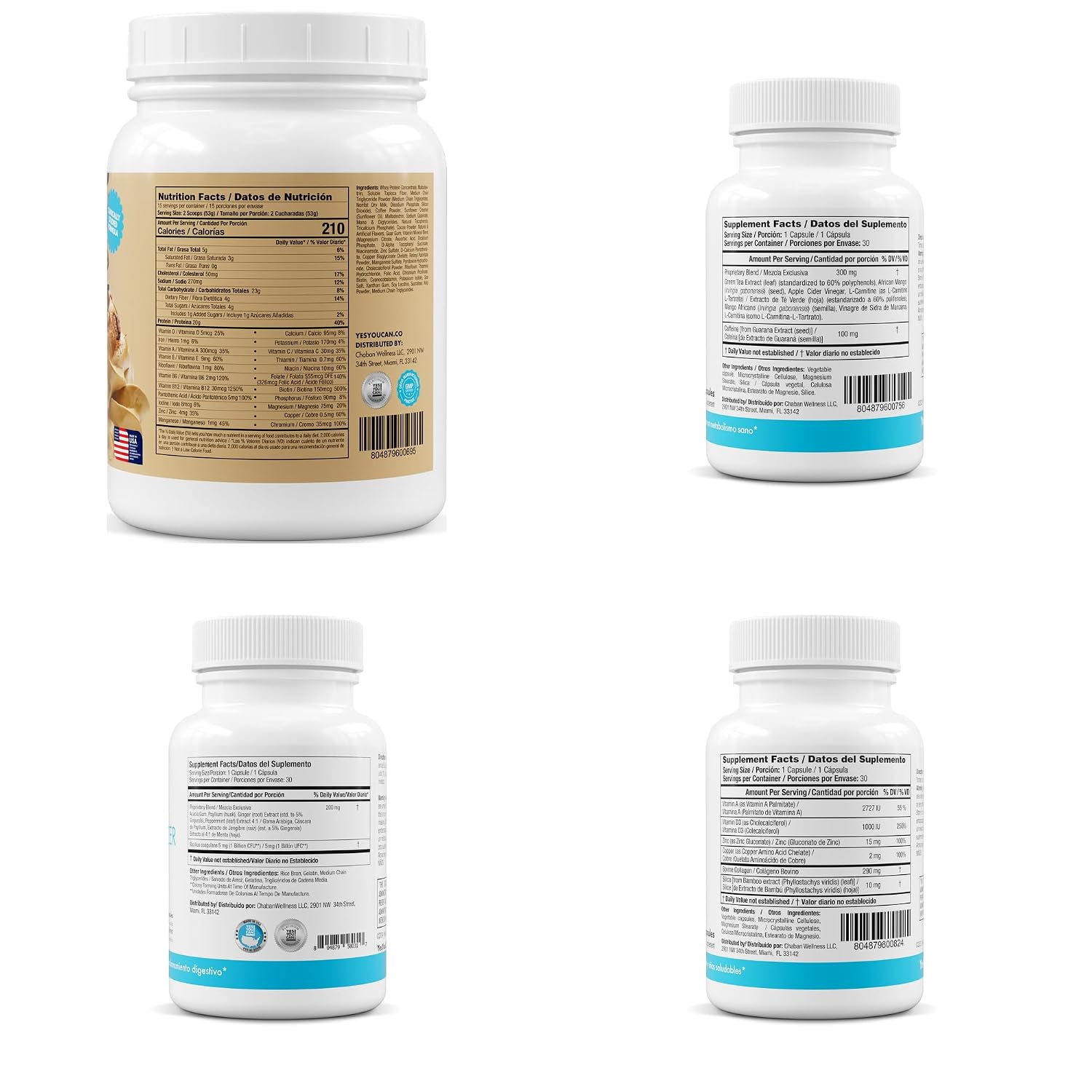 Yes You Can! Transformation Kit – Kit Completo de Sustituto de Comida y Suplementos (Café)