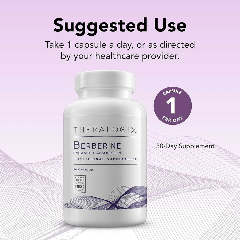 Theralogix Berberina Phytosome Absorción Mejorada – 30 Cápsulas