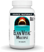 Source Naturals Elan Vital Multivitamínico - Fórmula Completa con Antioxidantes - 60 Comprimidos