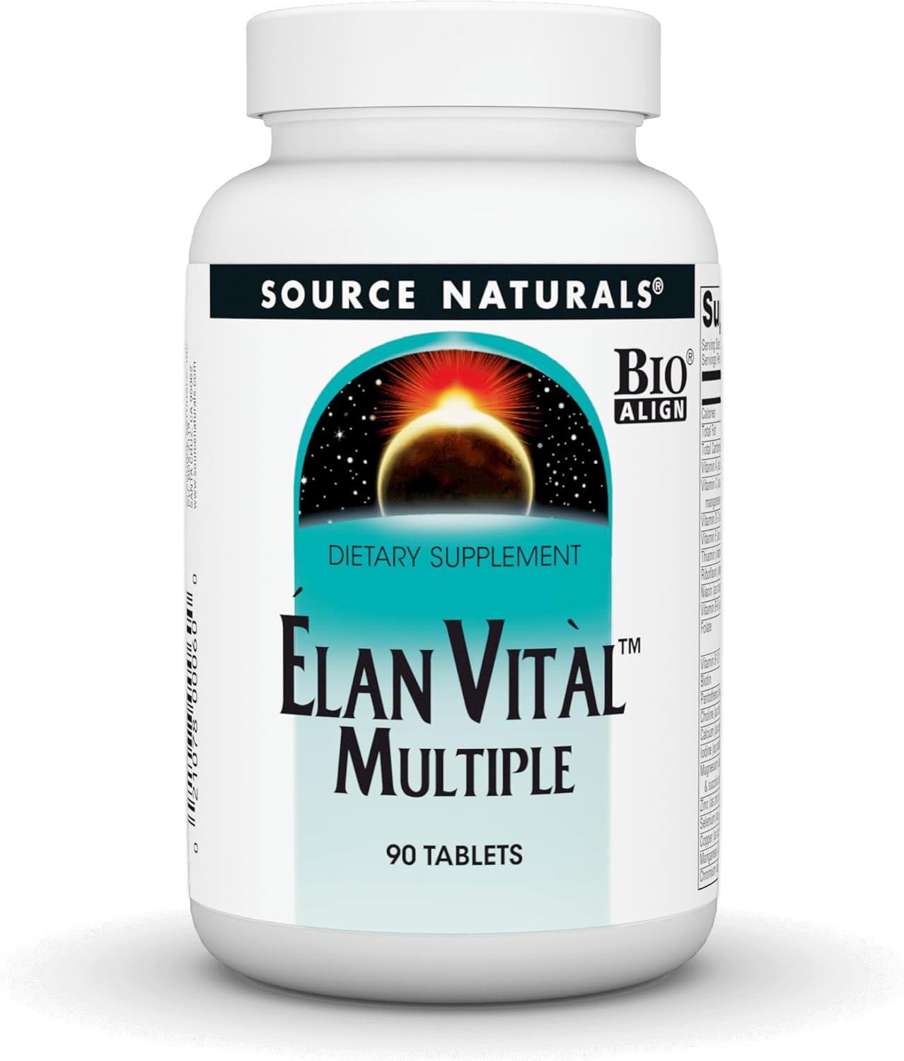 Source Naturals Elan Vital Multivitamínico - Fórmula Completa con Antioxidantes - 60 Comprimidos