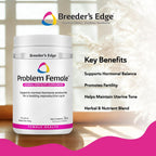 Breeder’s Edge Problem Female - Suplemento hormonal para perras y gatas, 454g