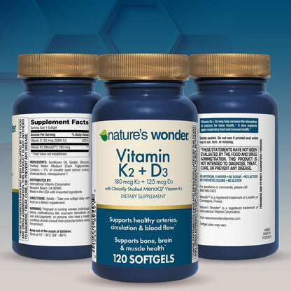 Nature's Wonder Vitamina K2 + D3 con MenaQ7, – Coagulación sanguínea: La vitamina K contribuye a la coagulación – Image 8
