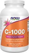 NOW Foods Vitamina C 1000 mg con Bioflavonoides - 500 Cápsulas Vegetales