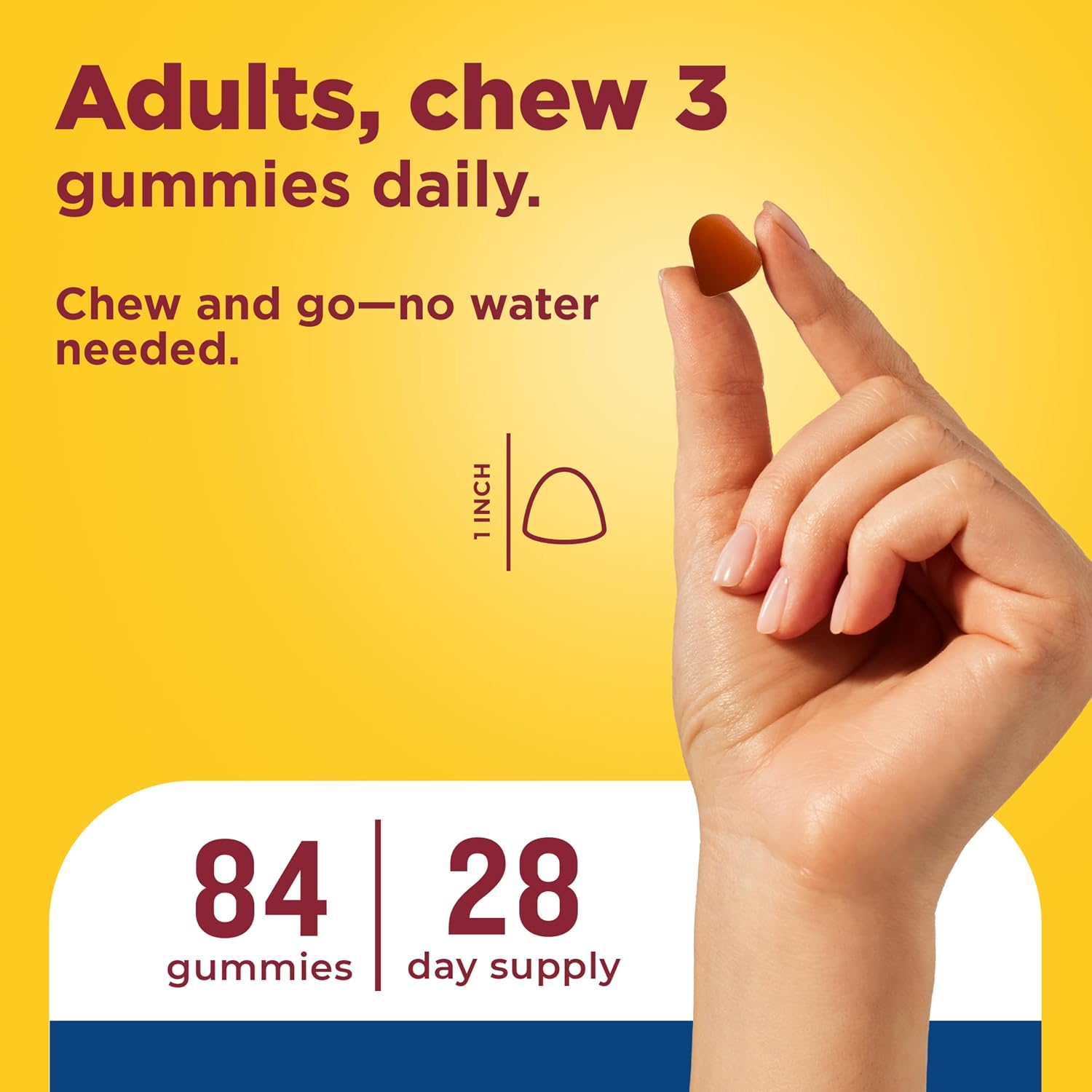 Nature Made Advanced Multivitamin Gummies 50+ para Él - 84 Gominolas