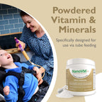 NanoVM t/f, Complemento Alimenticio para Nutrición por Sonda, Multivitamínico Infantil Hipoalergénico, Polvo sin Sabor con 14 Vitaminas y 13 Minerales, Bajo en Carbohidratos, 275 g – Solace Nutrition