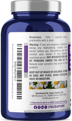 NusaPure Feverfew Cápsulas, 380 mg, 200 Cápsulas Vegetales (No-GMO, Sin Gluten)