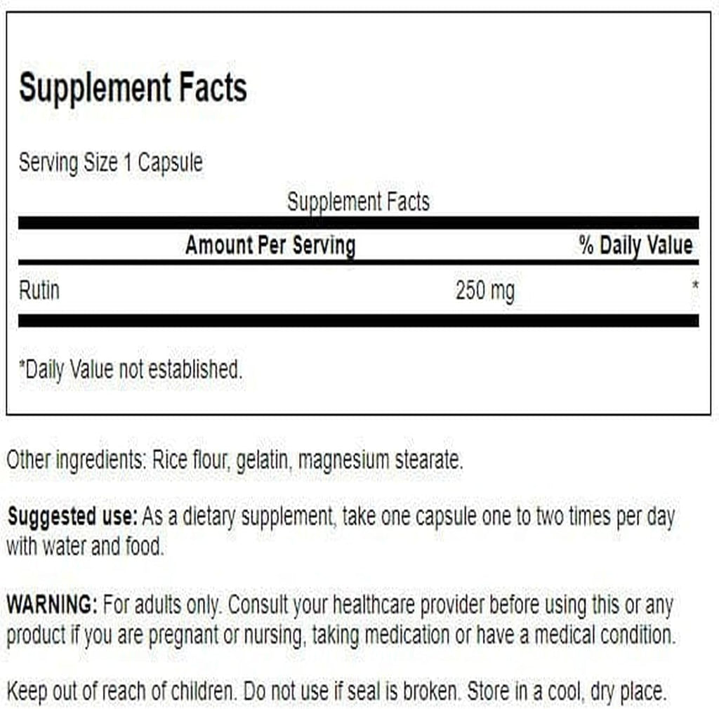 Swanson Rutina 250 mg 250 Cápsulas