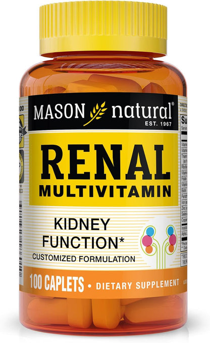 MASON NATURAL Multivitamínico Renal con ALA y Vitaminas B - 100 Comprimidos