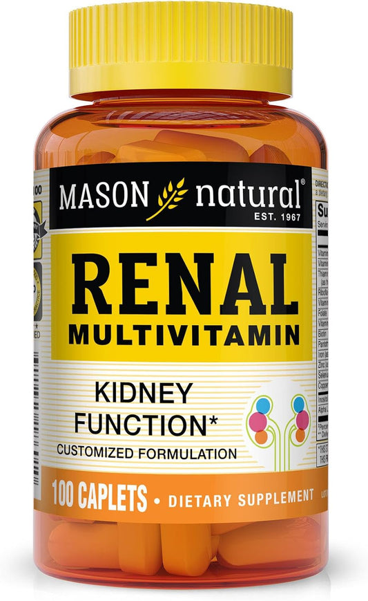 MASON NATURAL Multivitamínico Renal con ALA y Vitaminas B - 100 Comprimidos